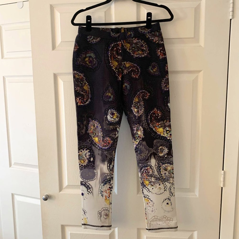 Cynthia Rowley Paisley Neoprene Leggings Size 6/8